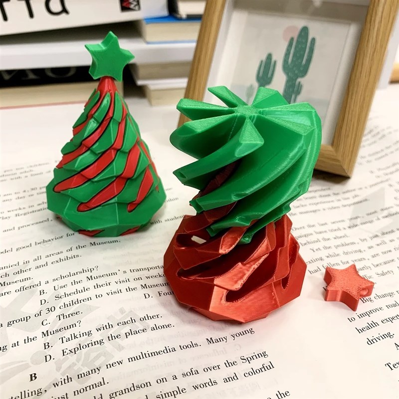 网红3d打印圣诞树玩具旋旋乐立体模型益智螺旋解压神器圣诞礼物