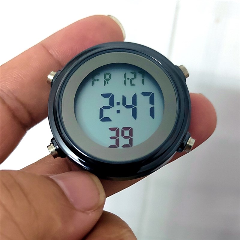 摩托车载电子钟表厨卫贴墙夜光表防水口袋表便携学生护士计时闹钟
