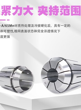 ERC32高精止水筒夹中心内冷出水机械弹性夹套ER11 ER16 ER25 ER40