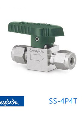 Swagelok世伟洛克 ( SS-4P4T)四分之一圈仪表旋塞阀1/4 in卡套管