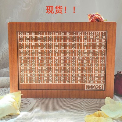 跨境Money Box with Counter家居质柜台木质存钱罐木雕客厅摆件