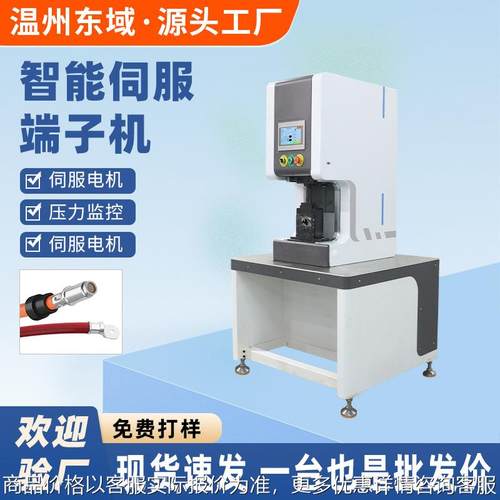 伺服端子机30T大平方端子机六方免换模铆压机半自动端子压接机器