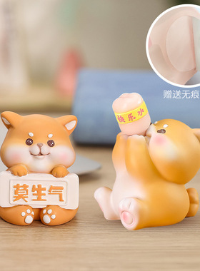 莫生气解压小猪办公室装饰摆件动