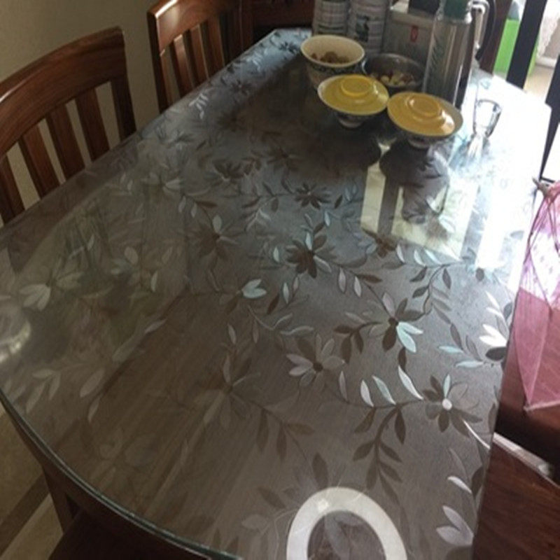 86*138伸缩折叠椭圆桌布透明pvc软玻璃防水桌垫水晶板防水油胶垫,居家布艺,桌布,淘宝优惠券,粉丝福利购,淘宝优惠卷