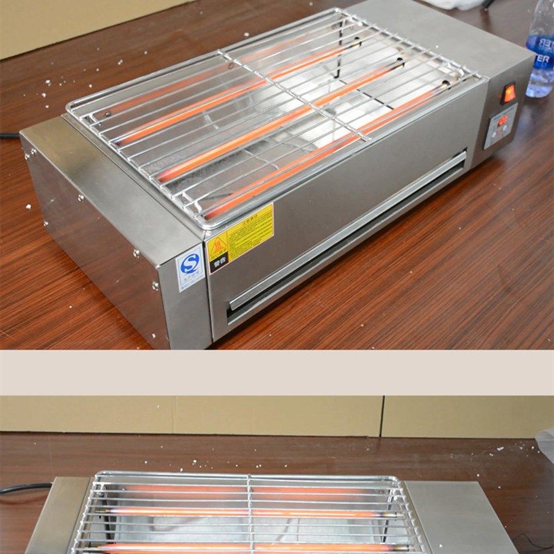 电烤炉家用烧烤烤肉串室内无烟烧烤炉金刚管电热烧烤炉商用烤串炉