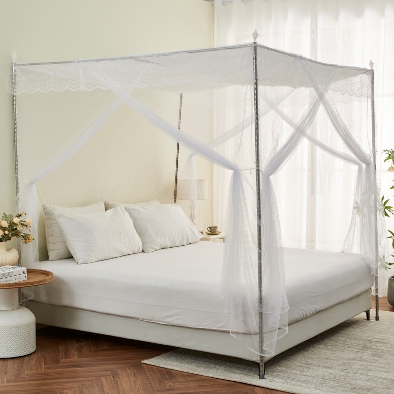 三开门1.8米1.5米2.5米3米床蚊帐家用卧室双人床加高加粗防蚊落地