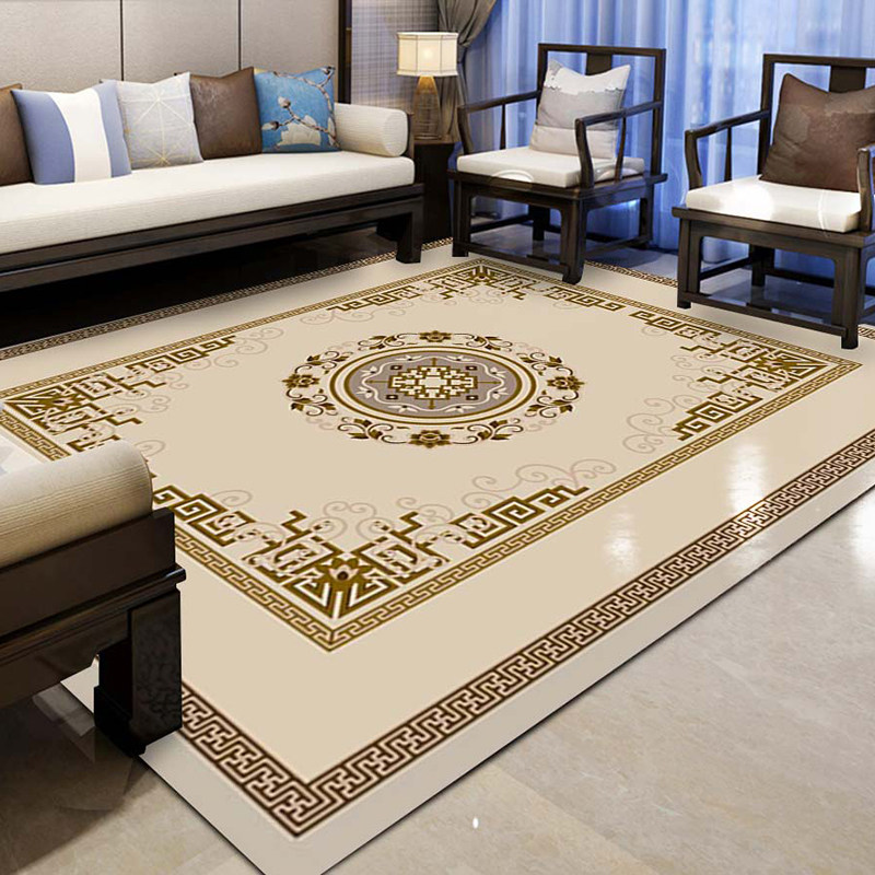 新中式地毯茶室复古禅意客厅茶几垫家用门垫床边毯中国风卧室地垫,居家布艺,地毯,淘宝优惠券,粉丝福利购,淘宝优惠卷