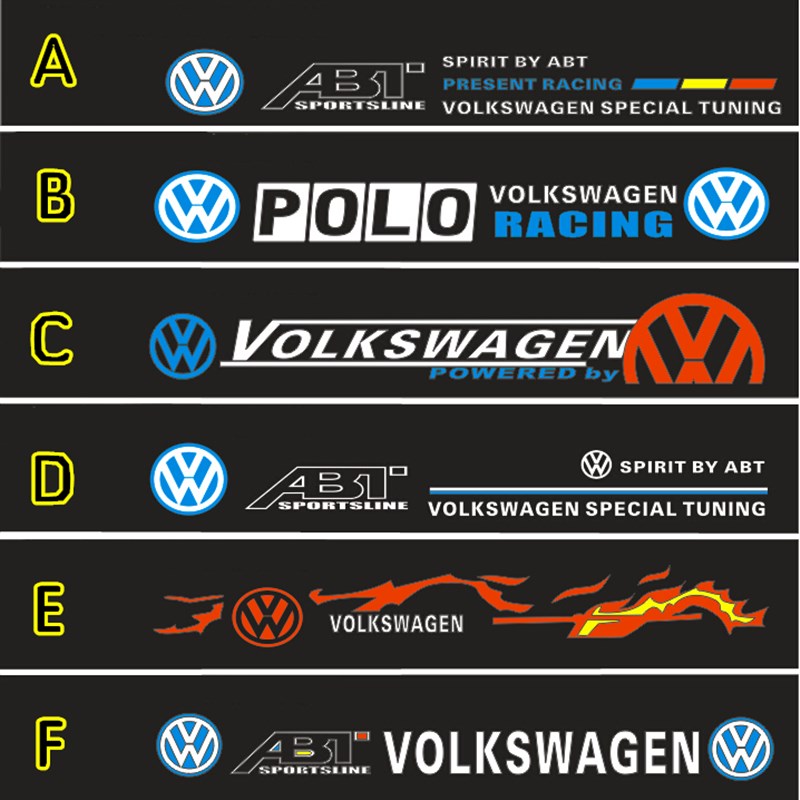 大众迈腾帕萨特宝来捷达途观Polo前挡风玻璃贴纸改装遮阳前档车贴