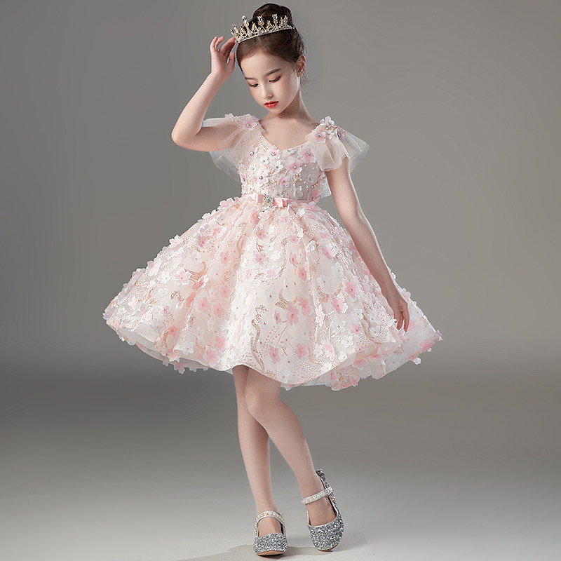 儿童礼服高端女童花童公主裙生日婚纱模特走秀钢琴演出主持蓬蓬裙,童装/婴儿装/亲子装,儿童礼服,淘宝优惠券,粉丝福利购,淘宝优惠卷