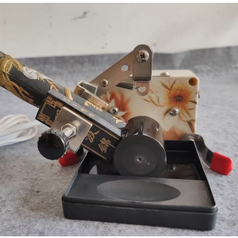 汲锦CE标准宣纸磨墨机开文堂小腕S大单头汲水书画小巧端砚研墨