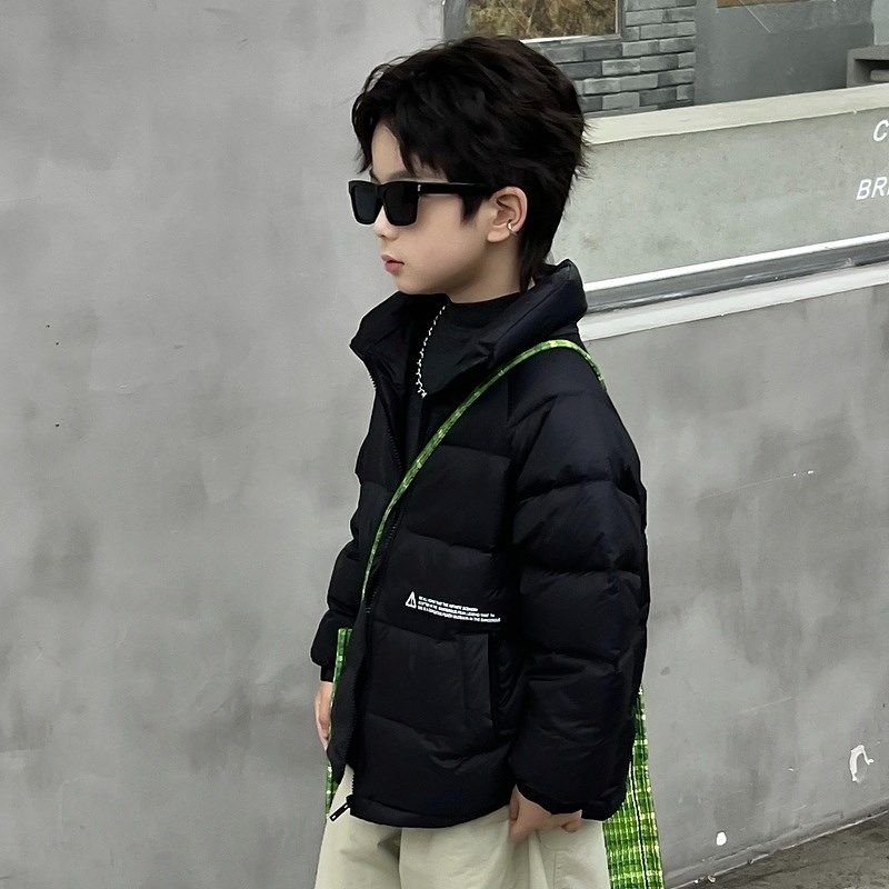 【轻暖系列】越也童装男童短款羽绒服秋冬新款简约保暖儿童上衣