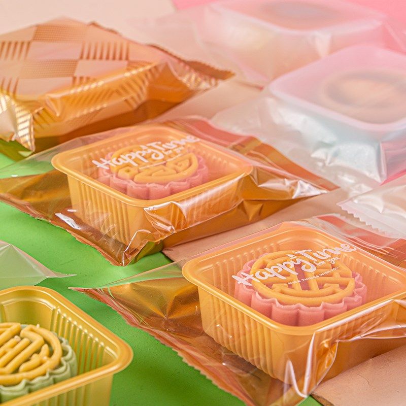 月饼包装袋子中秋冰皮流心绿豆糕迷你小号独立模具机封2025新款盒