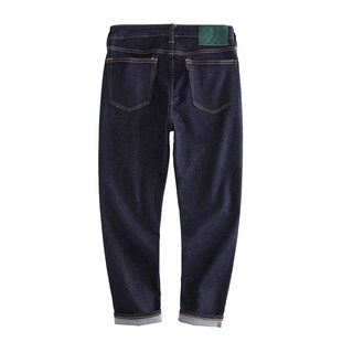 薄款 夏季 九分裤 微宽松小直筒蓝色弹性八分裤 不掉色牛仔裤 长裤 男士