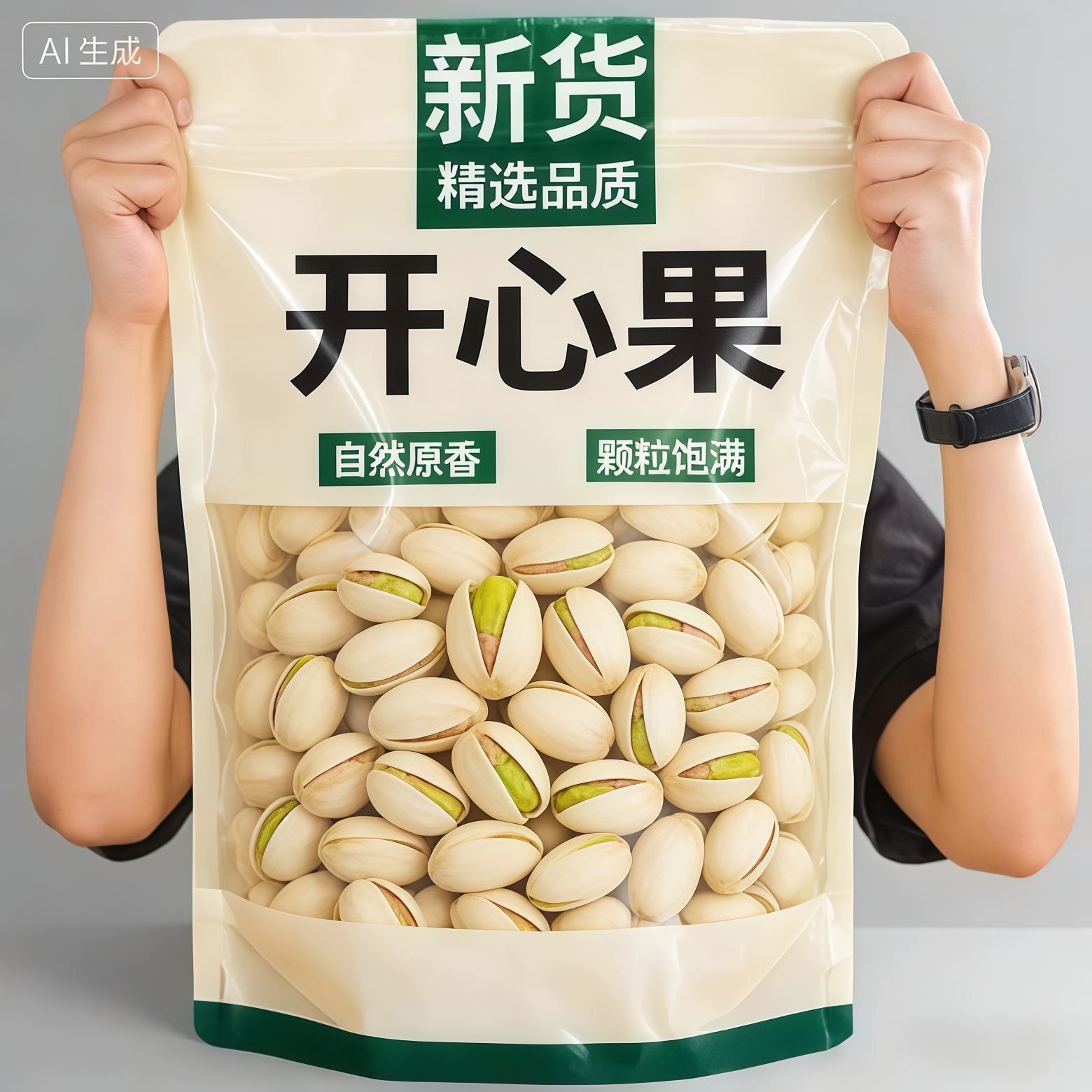 央妈严选开心果新货原味无添加特大颗粒孕妇坚果无漂白官方旗舰