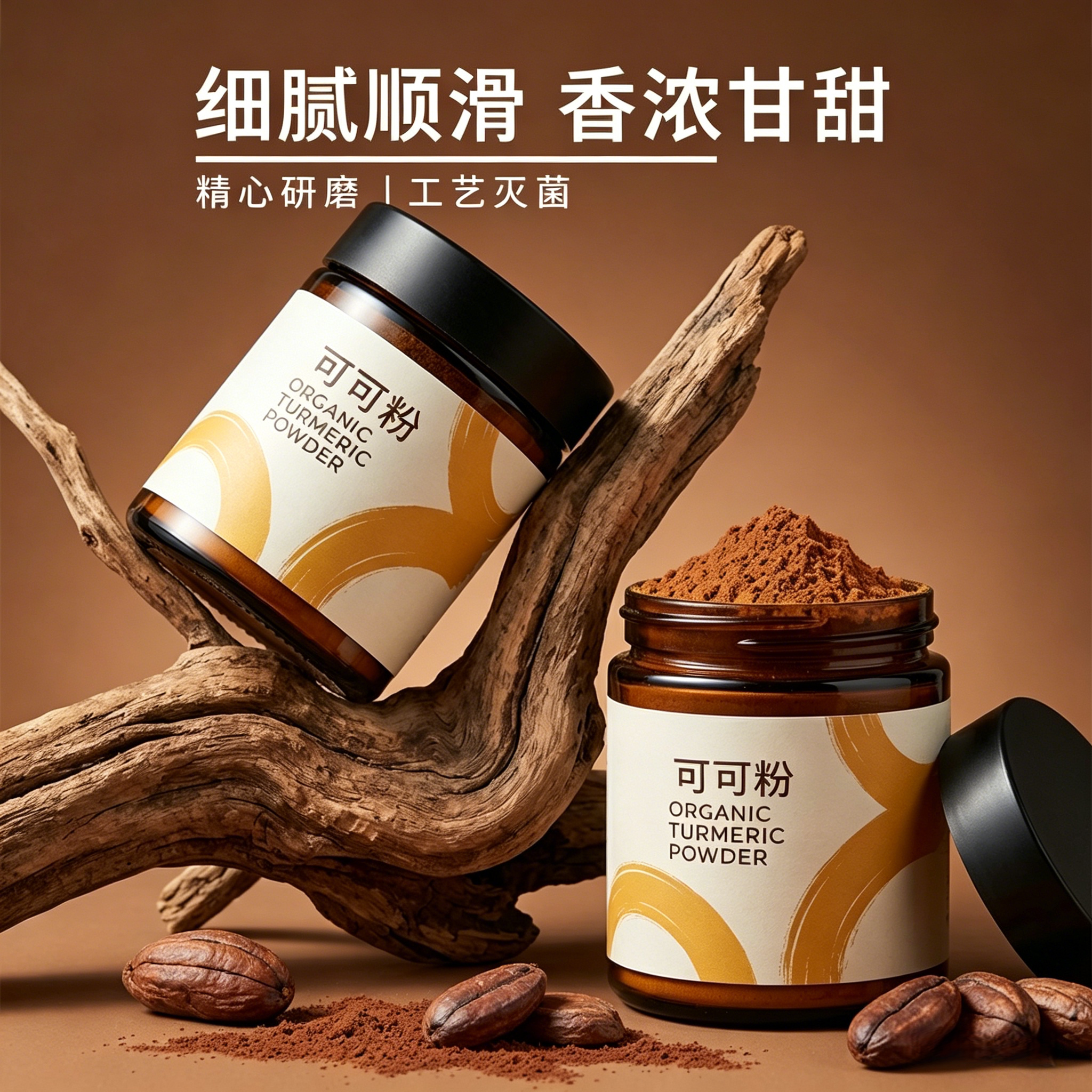 农科院可可粉原味咖啡烘焙专用巧克力粉家用冲饮奶茶蛋糕纯可可粉