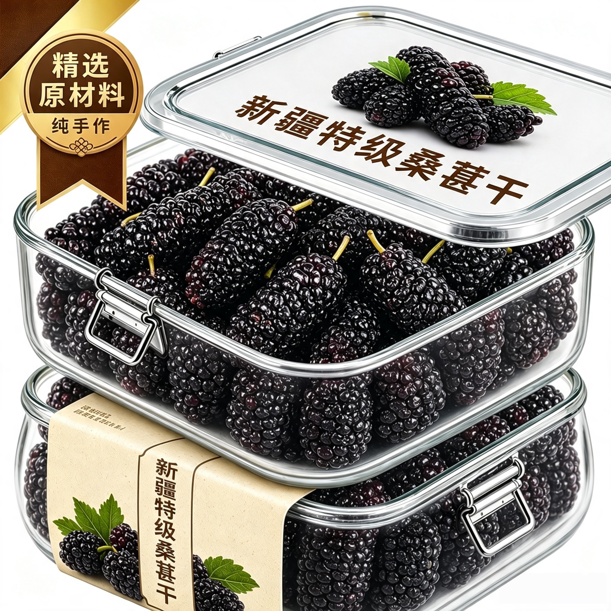 央妈推荐桑葚干新疆黑桑葚新鲜特级500g泡茶泡酒零食官方旗舰店