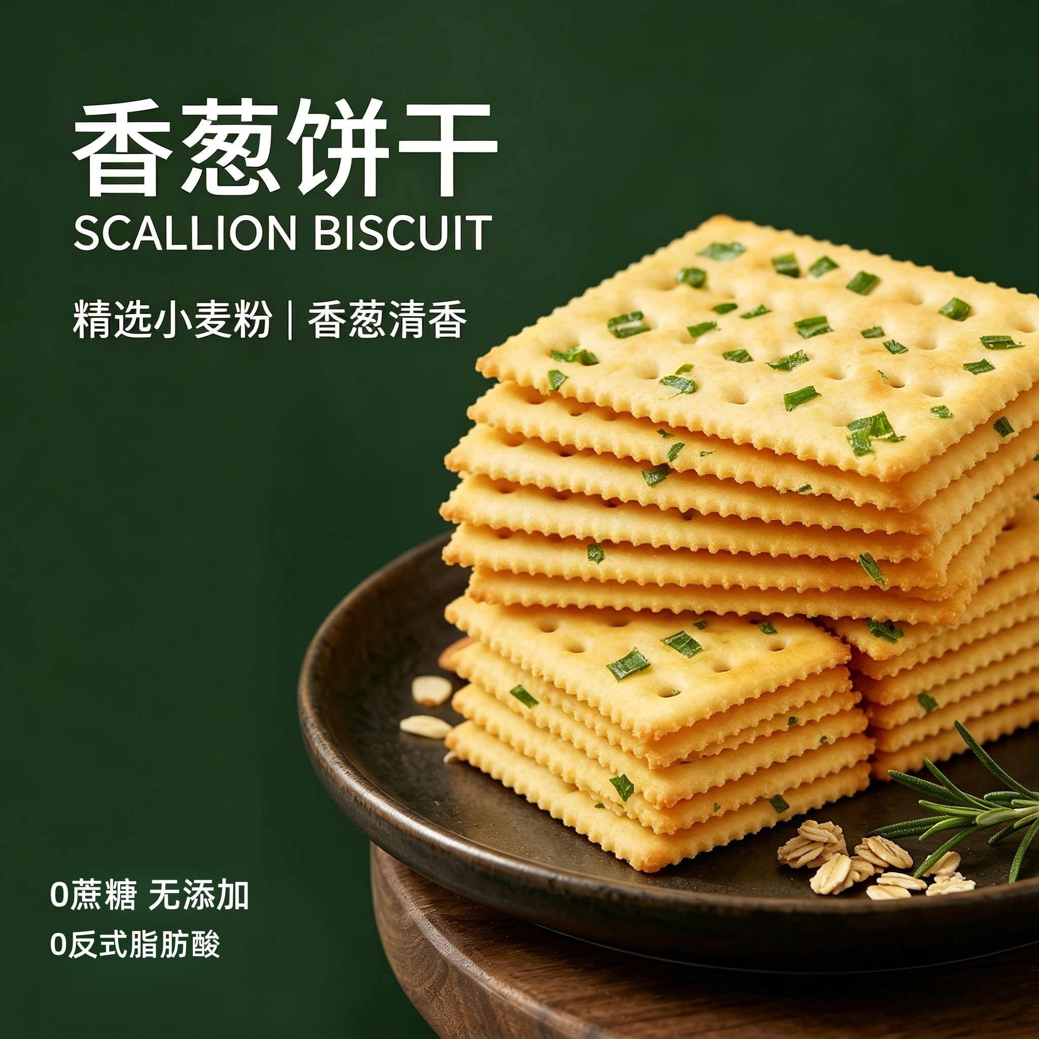 香葱苏打饼干整箱葱香梳打饼咸味解馋零食休闲食品小吃