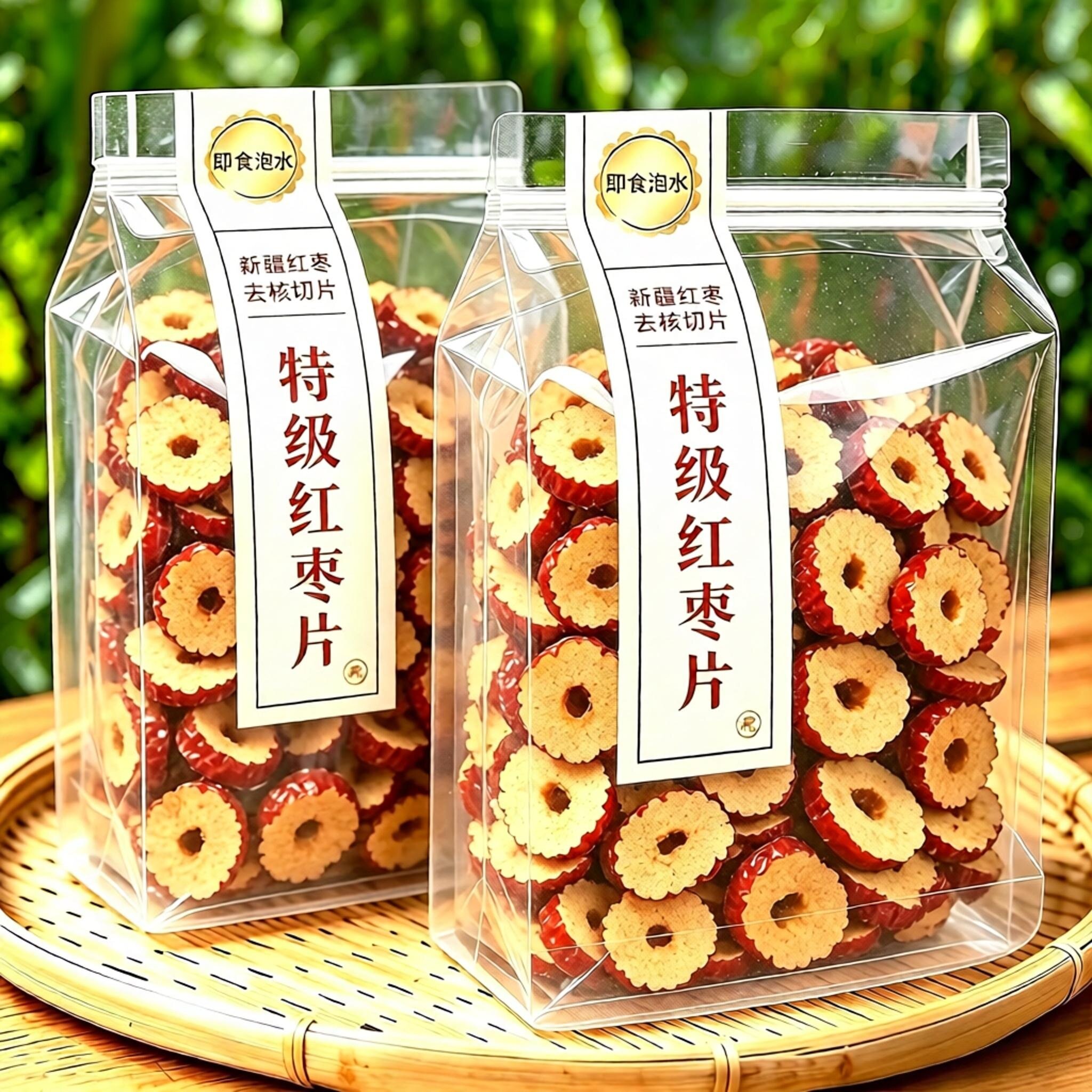 红枣片干正品官方旗舰店泡水特级无核新疆商用枸杞脆新货批发免洗