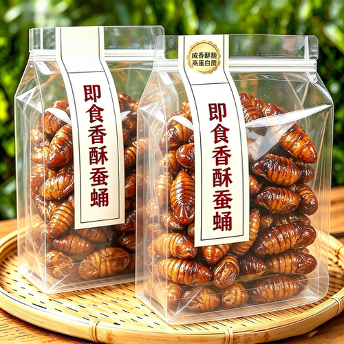 央妈推荐香酥蚕蛹开袋即食官方旗舰店正品山东特产蝉蛹下酒菜下饭