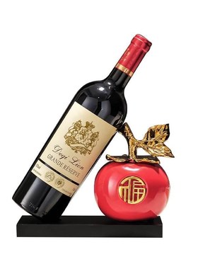 新中式电视餐边柜酒柜装饰品葡萄C酒架红酒架摆件轻奢高档高端大