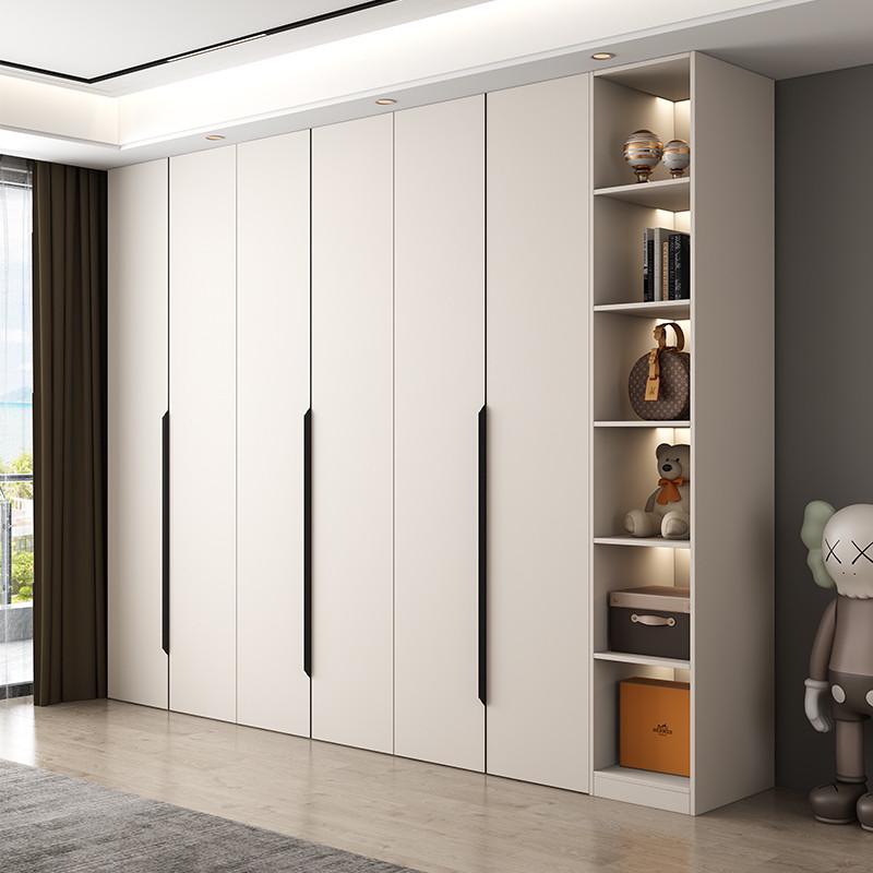 实木衣柜一门到顶家用卧室现代简约四五六N门储物柜子整体大衣橱