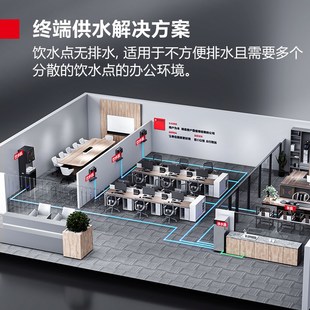 德玛仕商用管线机家用净水器伴侣即热即饮触控饮水机壁挂式