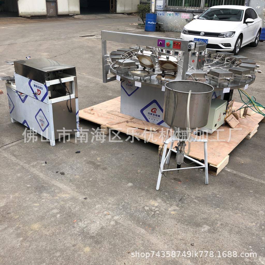 全自动脆皮机雪糕脆皮机冰淇淋工厂大量生产脆皮蛋托机蛋筒机