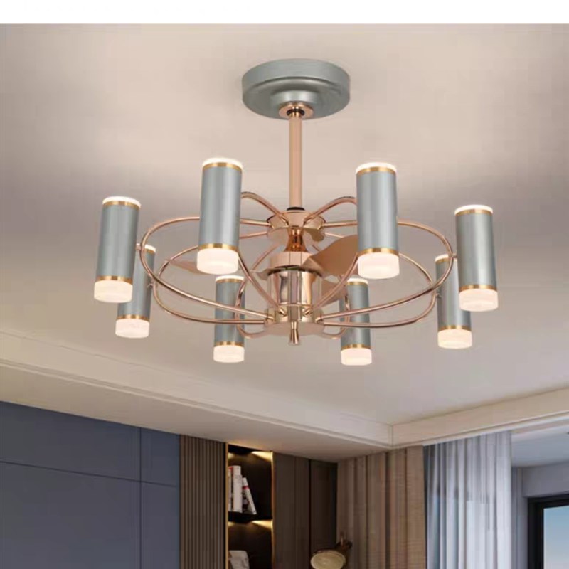 智能厨房一体2023新款客厅餐厅风扇灯吊扇灯现代简约