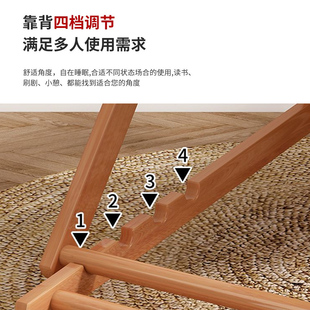 躺椅阳台家用休闲午休户r外帆布沙滩椅室外庭院露营便携折叠椅睡