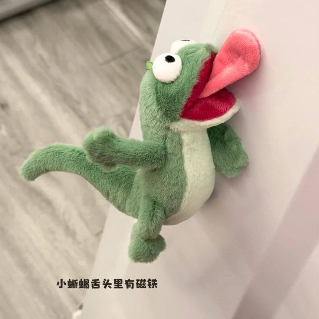 河狸变身计划小蜥蜴抽象发声磁铁舌头搞怪毛绒玩具公仔会玩偶礼物