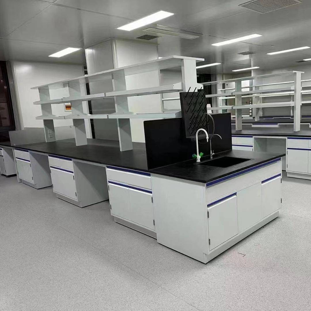 全钢实验台实验室边台试验台工作台操作台钢木实验台化学桌通风柜