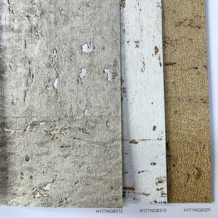 2024新款软木纹金箔银箔墙纸 现代简约美式复古S法式轻奢意式壁纸