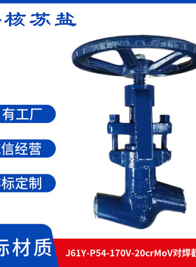 J61Y-P54-170V-crMoV铬钼钢材质 电厂焊接截止阀硬密封耐高温高压
