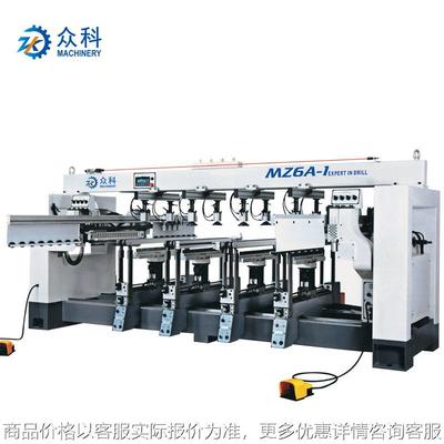 众科单电机木工六排钻带数显MZ6BS多排钻 厂家直供六排钻木工板