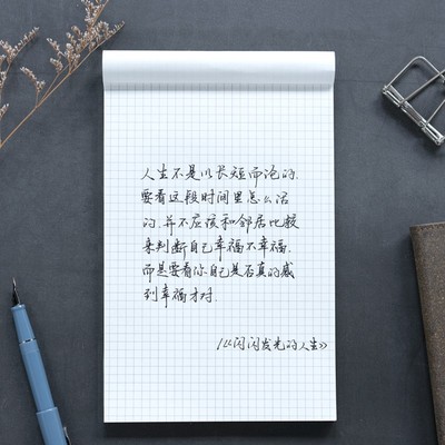 强迫症拍纸本没文化研究所撕拍纸本学生笔记网格便携