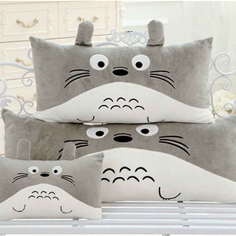 龙猫单双人床头长条枕沙发抱枕靠垫靠枕长方形大号可拆洗可爱情侣