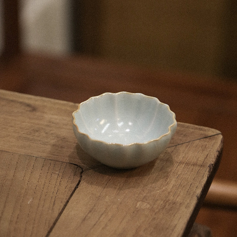 若山原矿玛瑙入釉汝窑茶杯单杯杯品茗杯功夫茶具小号