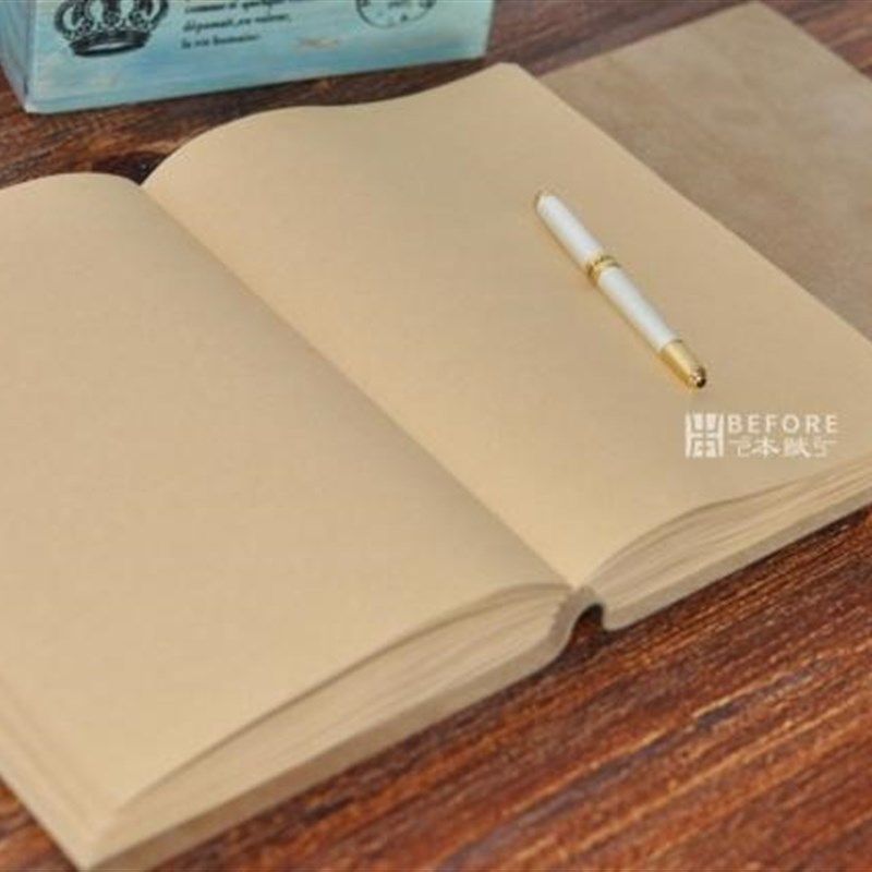 复古创意手工牛皮笔记日记本子 记事本定制品涂鸦本欧式潮
