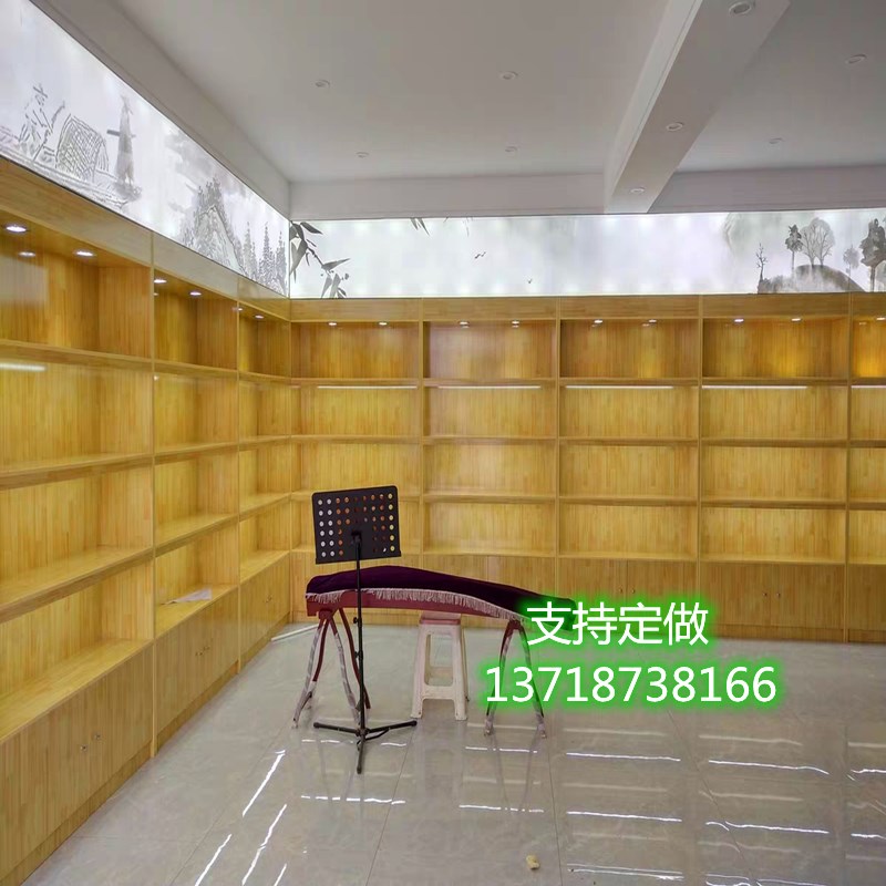 精品货架红酒白酒展示柜烟酒展柜超市多宝阁实木质货架陈列柜货柜