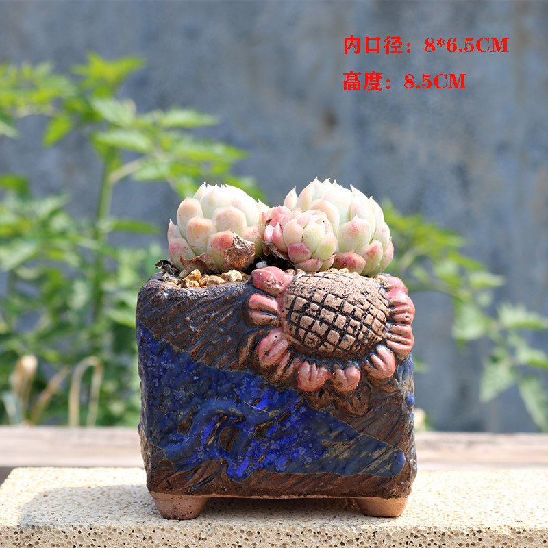麦饭石多肉植物花盆老悬崖桩方形盆大小口径透气向日葵花盆包邮,鲜花速递/花卉仿真/绿植园艺,花盆,淘宝优惠券,粉丝福利购,淘宝优惠卷