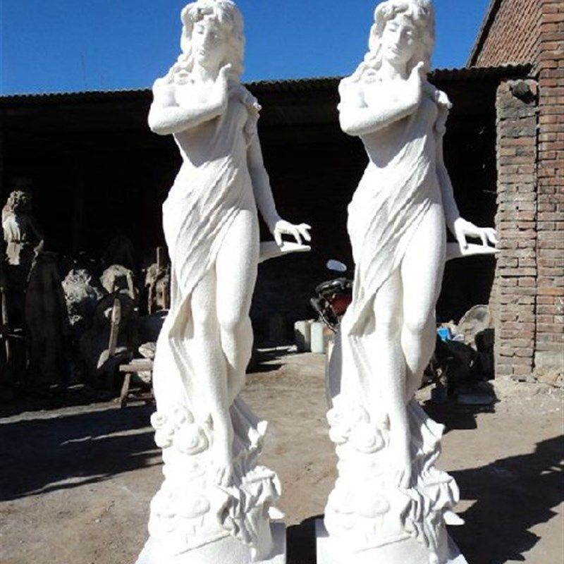 酒店欧式人物雕塑落地玻璃钢工艺品大厅花园装饰软装摆件月亮女神