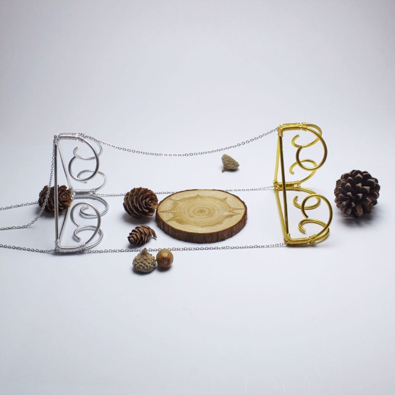 空气凤梨三角架 办公室霸王个性手工花架 铝线挂架 金属创意垂吊