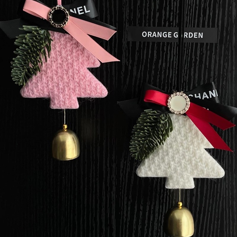 圣诞节装饰花环铃铛门挂橱窗场景布置圣诞树挂件墙面老人挂饰用品