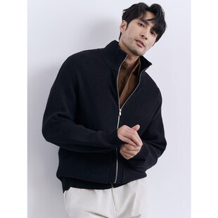 保暖开衫 休闲时尚 外套毛衣 立领针织衫 2024秋冬保暖BI备毛线衣男士