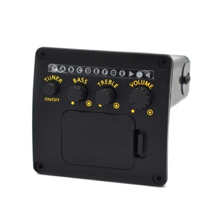 渔夫民谣木吉他拾音器二段压电调音带硬棒尾钉盖全新包邮送电池