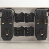 家用墙壁插座 关 电工关明装 四六插