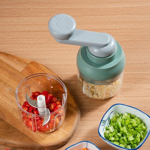 手动切蒜器小型搅蒜器切蒜泥切辣椒打蒜蓉打蒜末料理机全身水洗