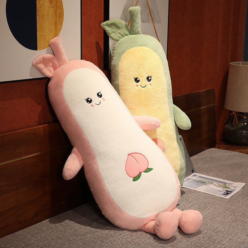 牛油果长条抱枕女生夹腿睡觉专用侧睡大人儿童毛绒玩偶搂抱睡公仔
