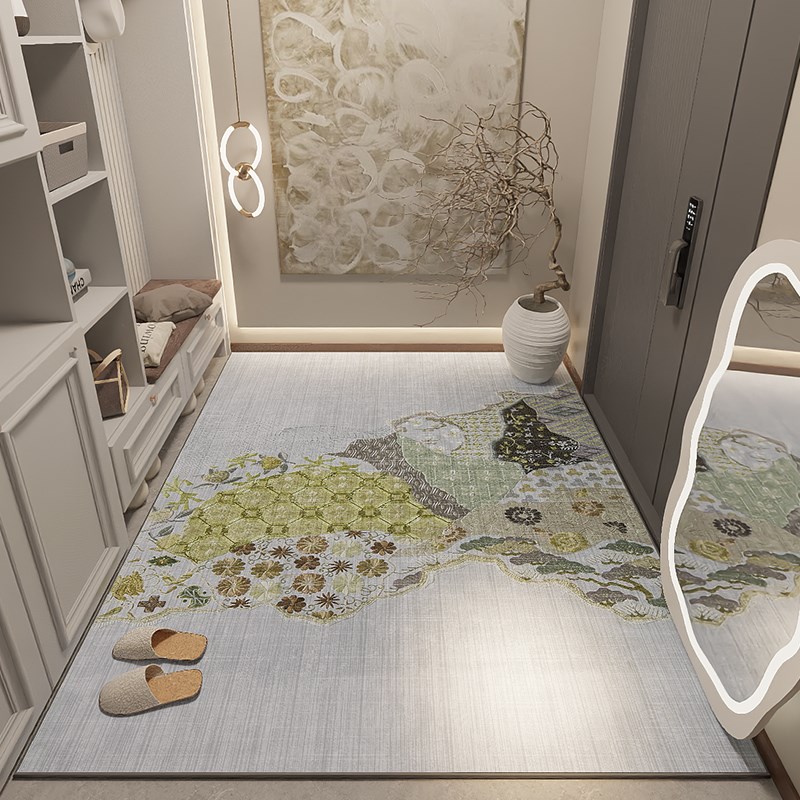 定制高级感进门地垫入户门垫北欧家用客厅地毯可裁剪玄关脚垫耐脏