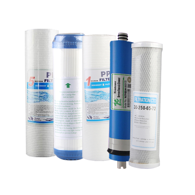 净水器滤芯通用10寸纯饮水机前置过滤pp棉RO膜活性炭三级五级套装
